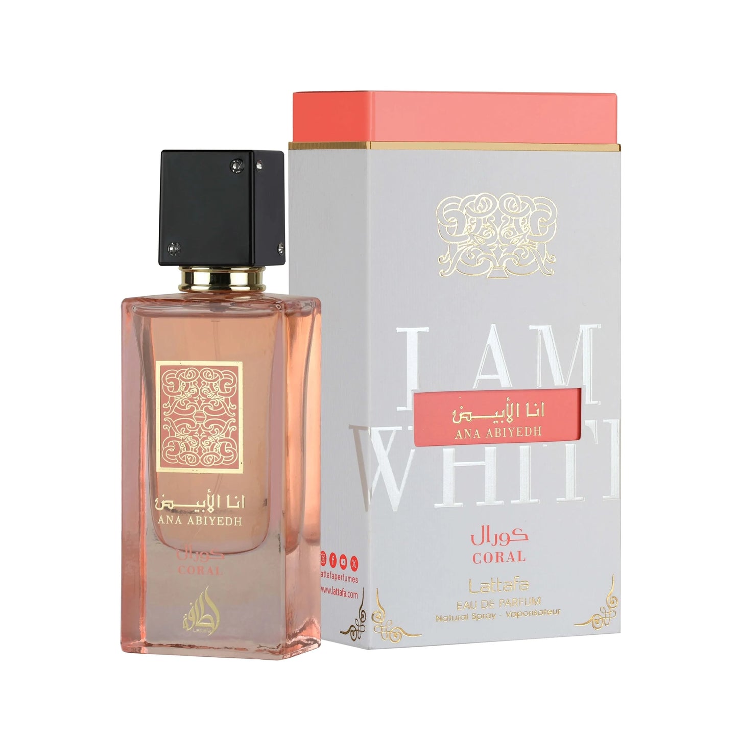 Ana Abiyedh Coral Lattafa 60ml