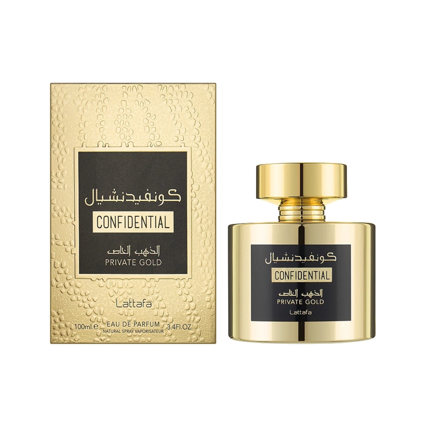 Confidential Private Gold Lattafa 100ml