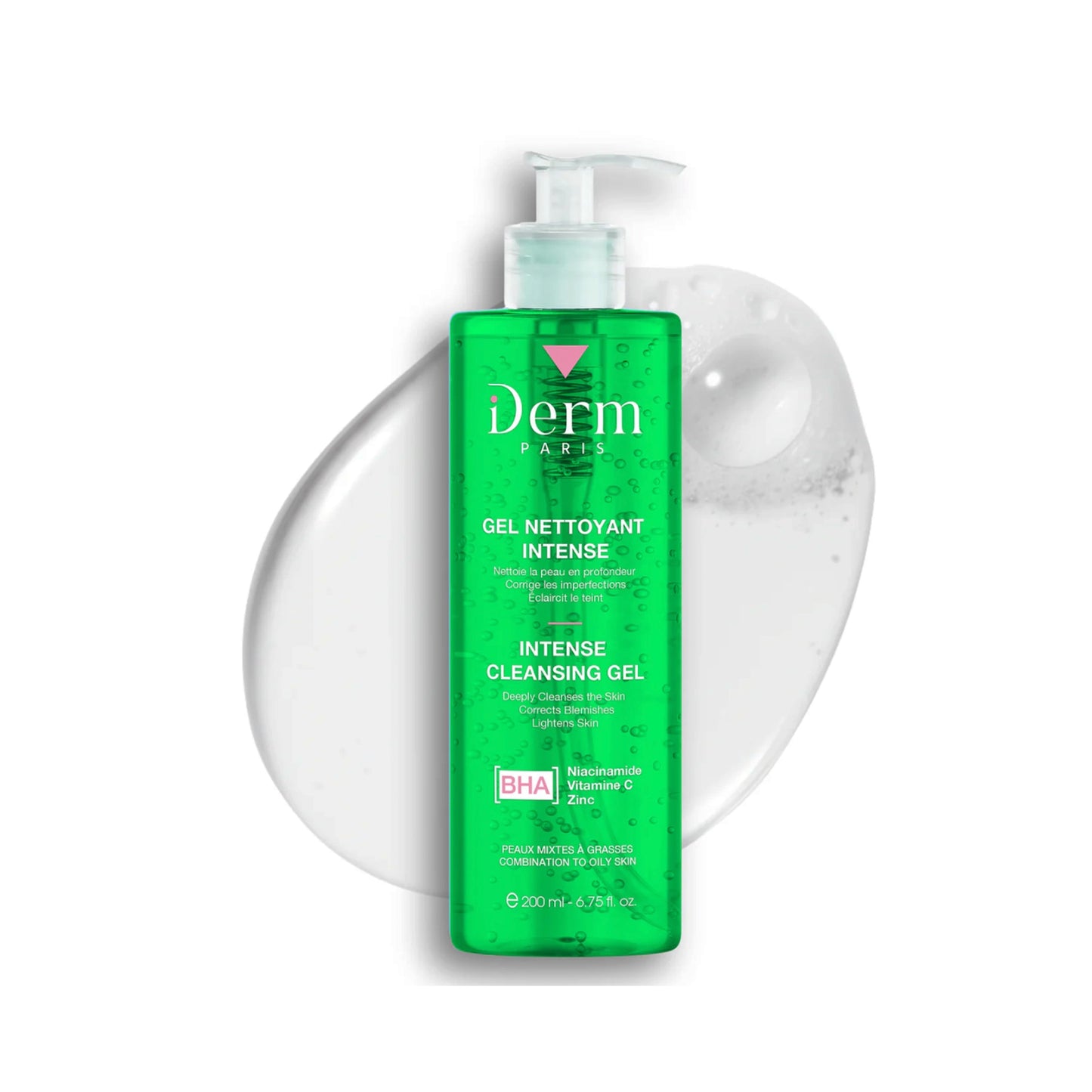 Gel Nettoyant Intense Éclaircissant Anti-Taches 200 ml iDerm Paris