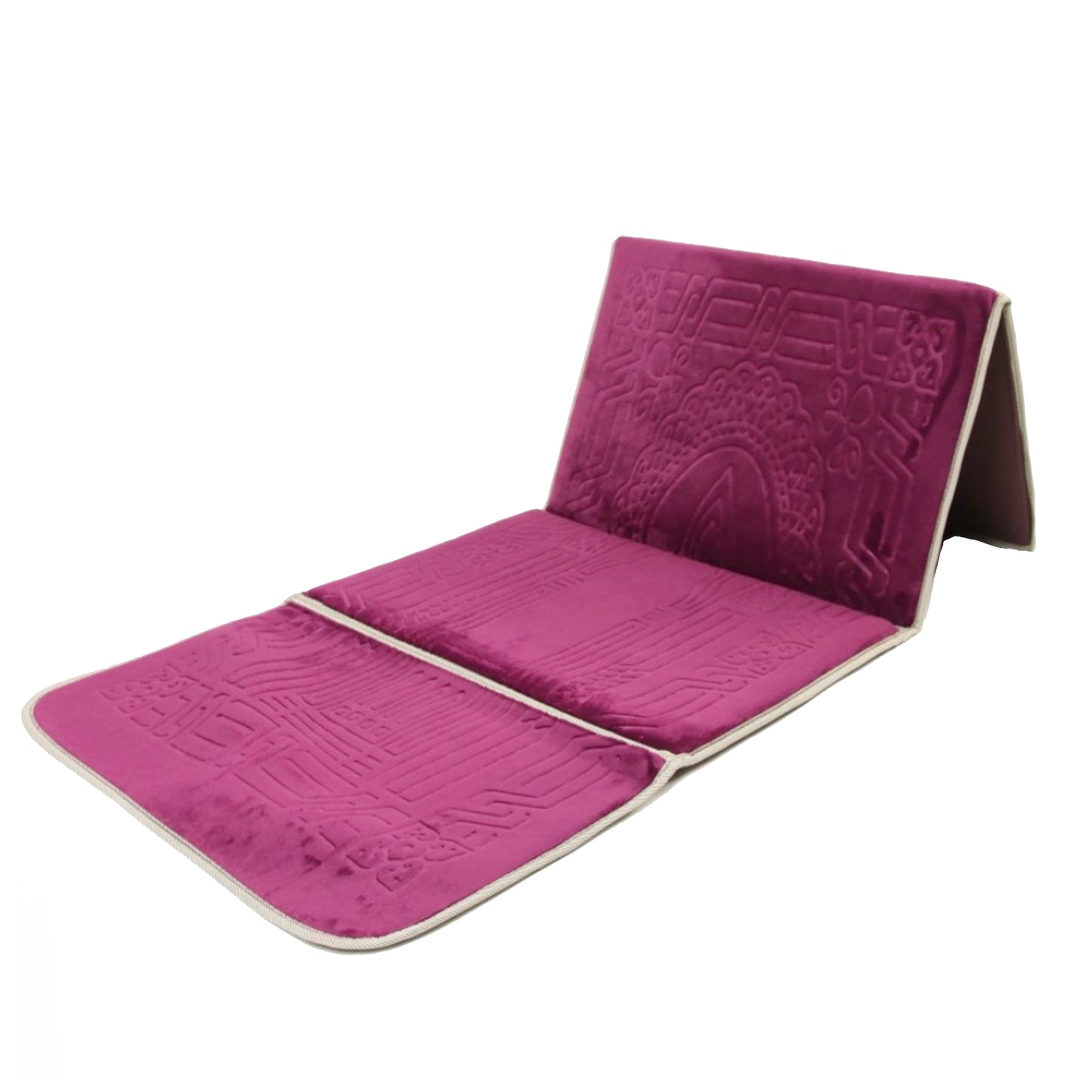 Tapis de prière pliable avec dossier