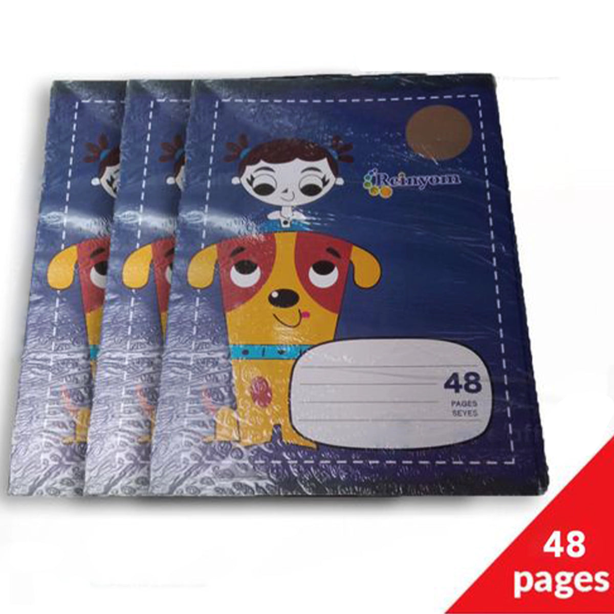 Lot 10 Cahiers piqué 48 pages/24 feuilles petit format 17x22cm, grand carreau,70g
