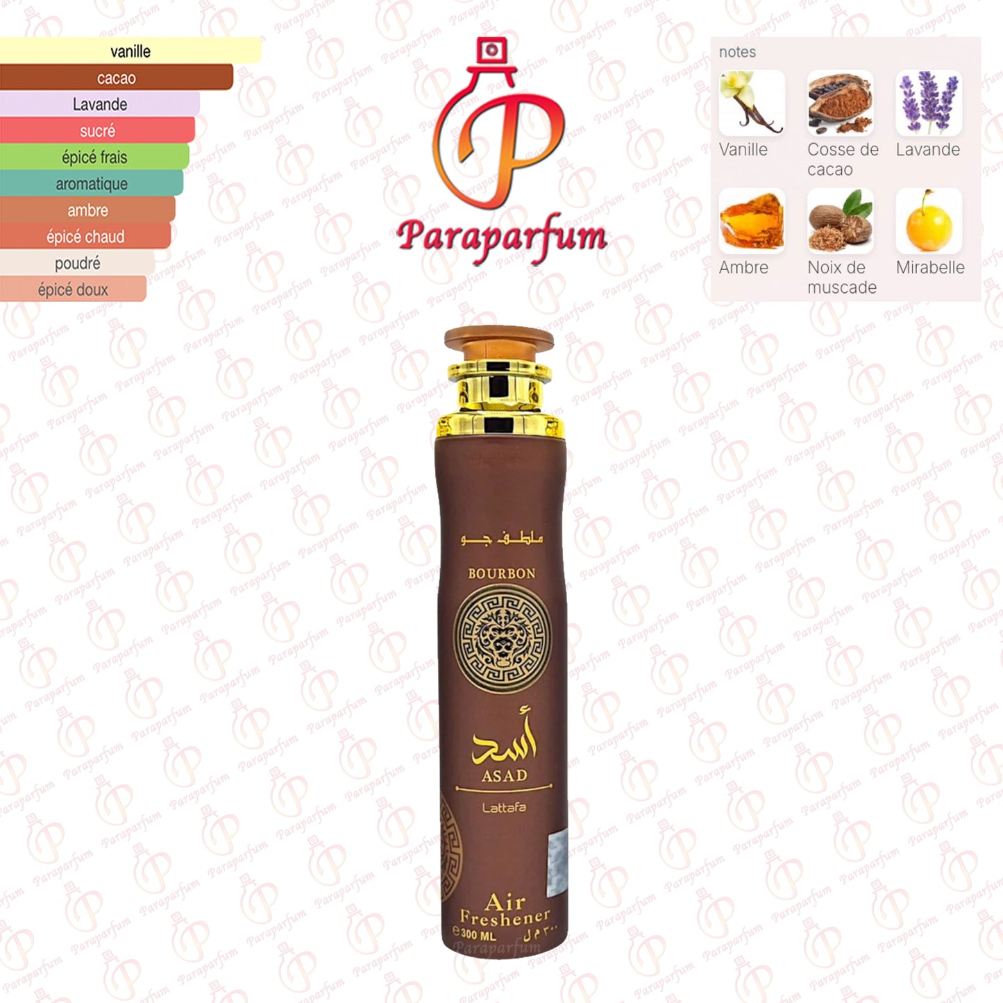 Air Freshener Asad Bourbon Lattafa 300ml