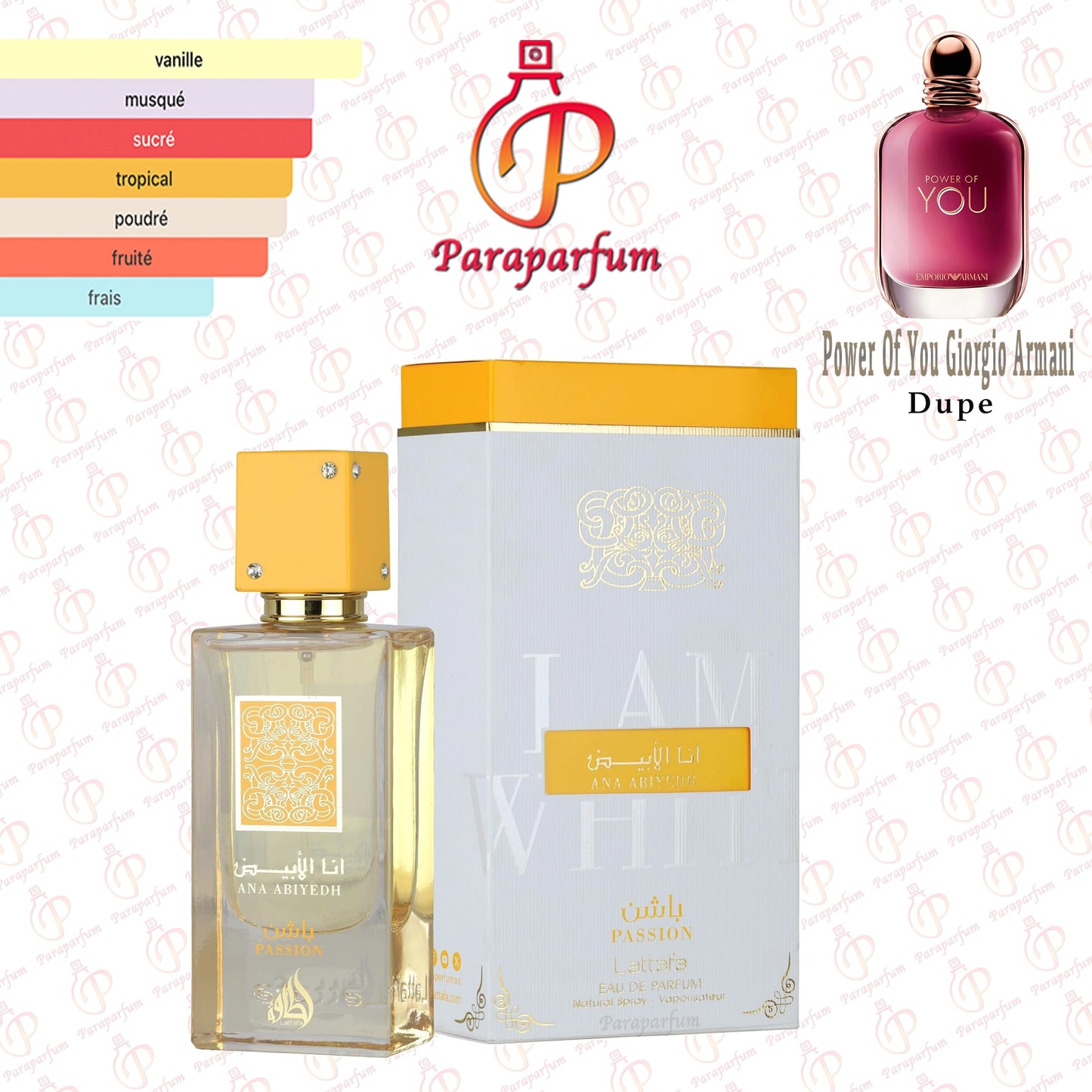 Ana Abiyedh Passion Lattafa 100ml