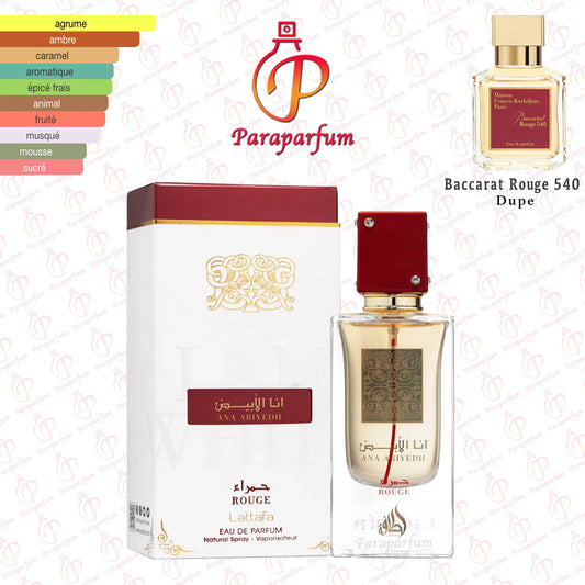 Ana Abiyedh Rouge Lattafa 60ml