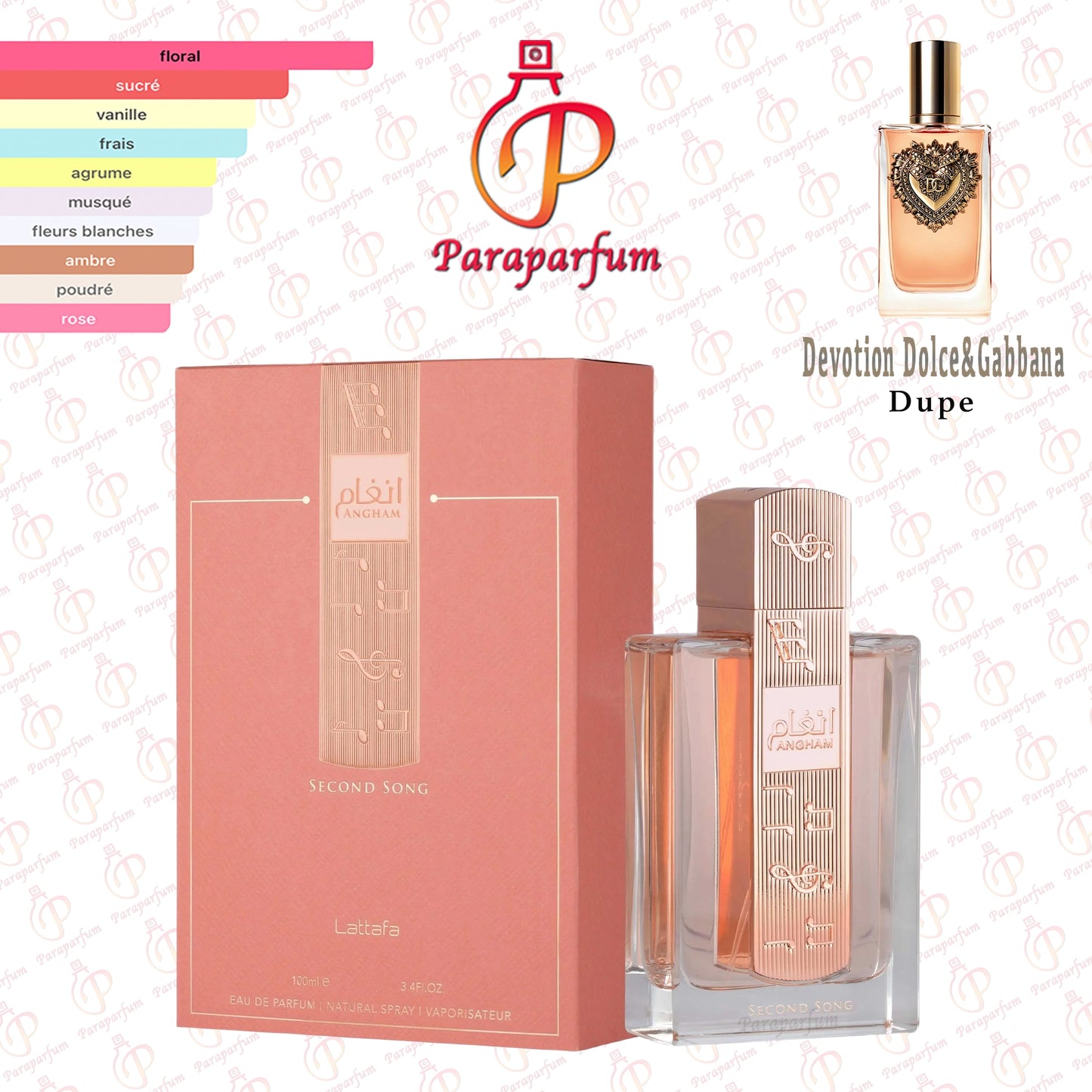 Angham Second Song Lattafa 100ml