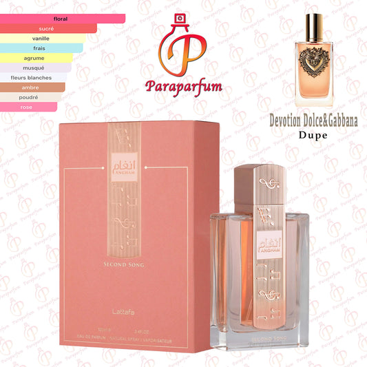 Angham Second Song Lattafa 100ml