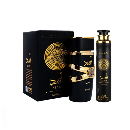 Pack Asad Lattafa Eau de Parfum + Air Freshener 300 ml