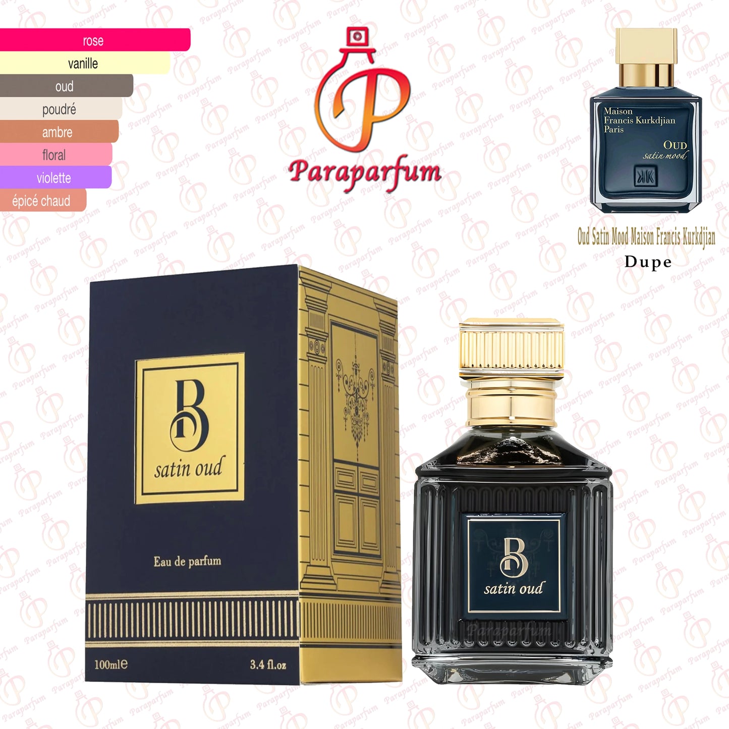 B Satin Oud Fragrance World 100ml