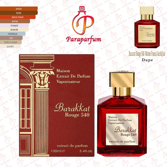 Barakkat Rouge 540 Extrait De Parfum Fragrance World 100ml