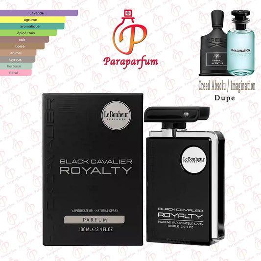 Black Cavalier Royalty Le Bonheur Perfumes 100ml