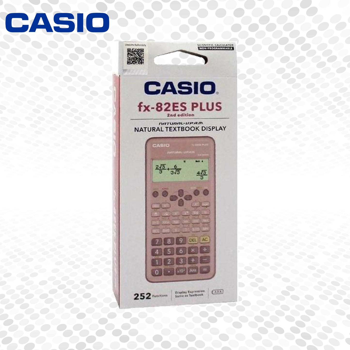 Calculatrice Scientifique Casio Fx-82ES Plus 2nd Edition Avec 252 Fonctions