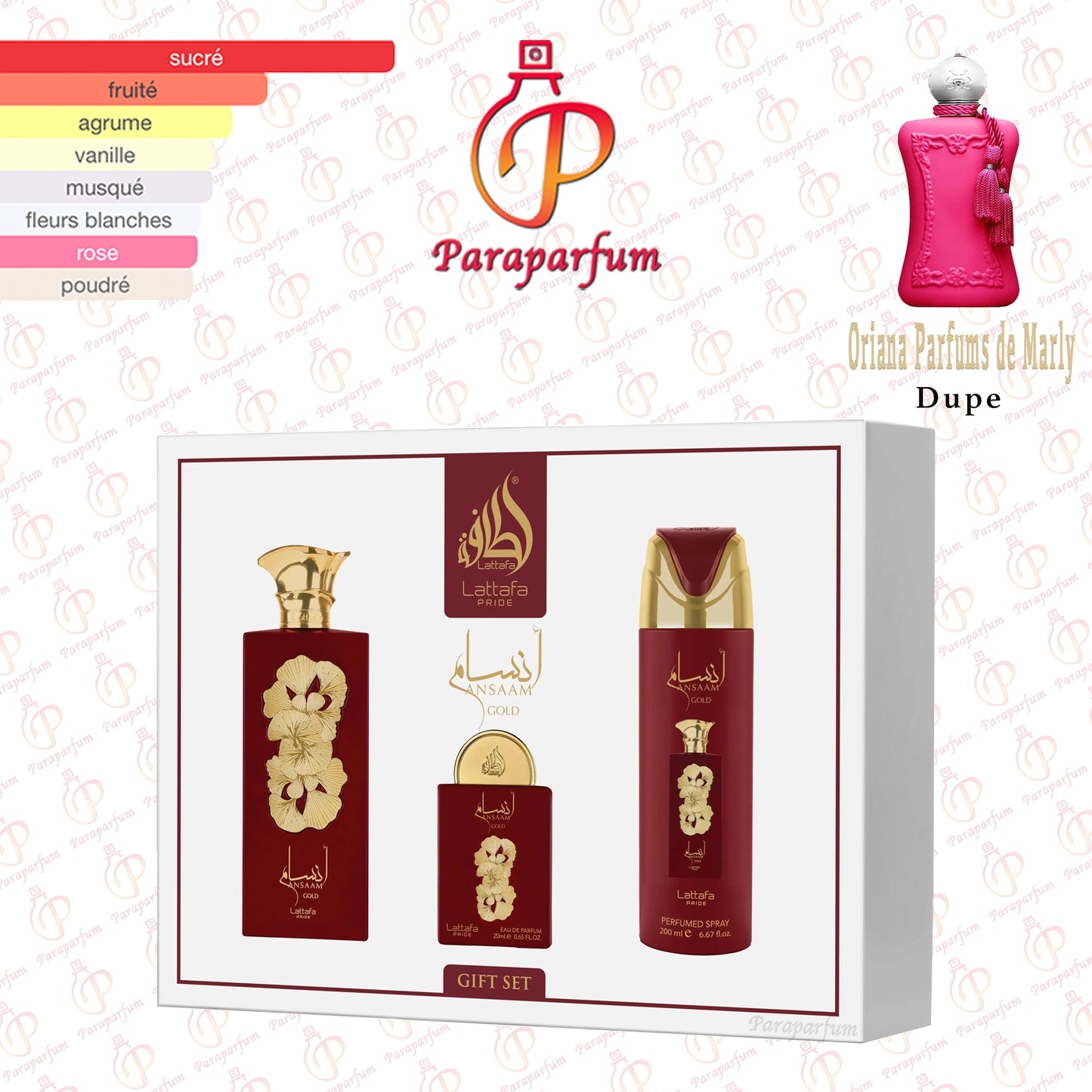 Coffret Ansaam Gold Lattafa