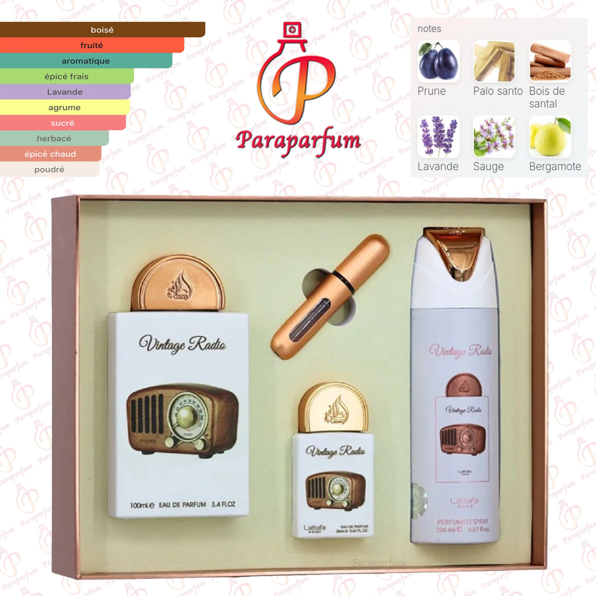 Coffret Vintage Radio Lattafa