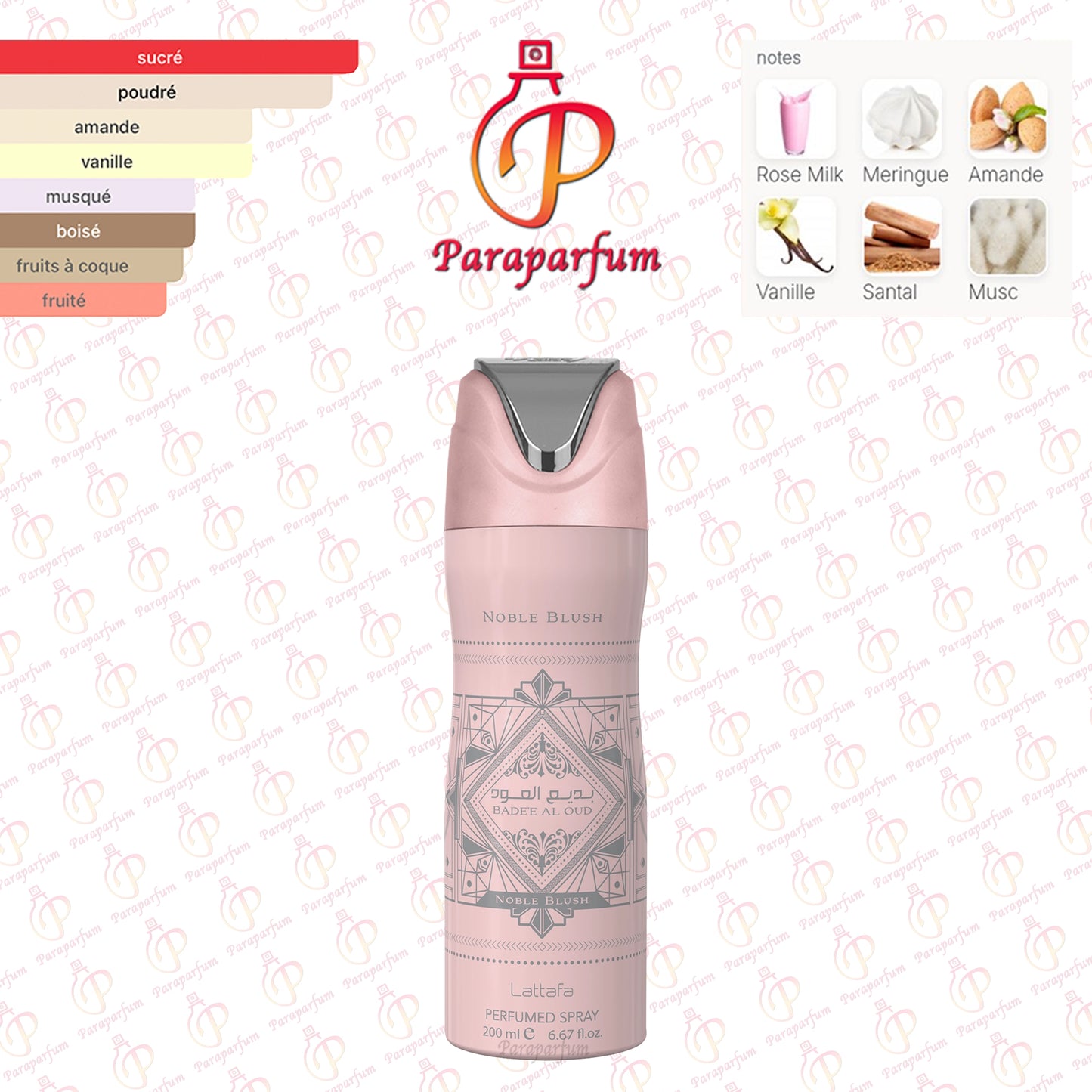 Déodorant Badee Al Oud Noble Blush Lattafa 200ml