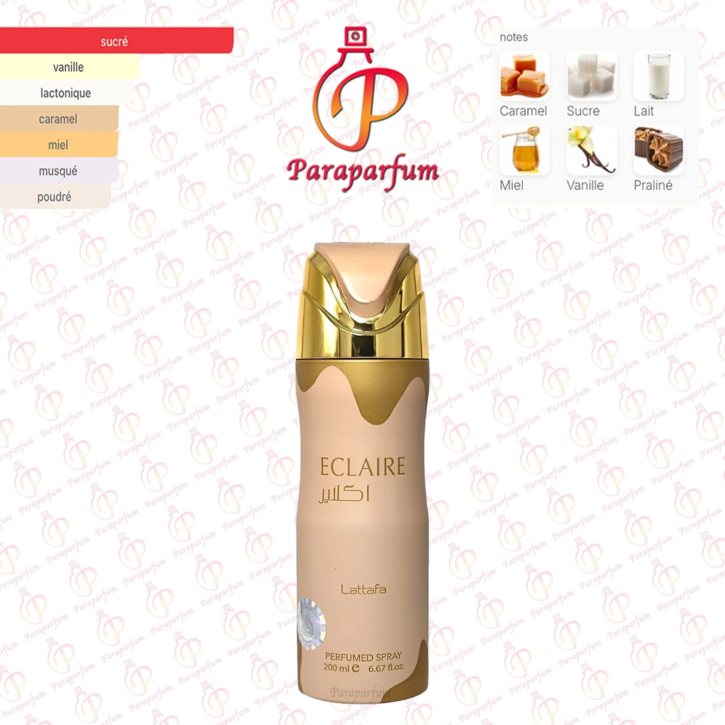 Déodorant Eclaire Lattafa 200ml
