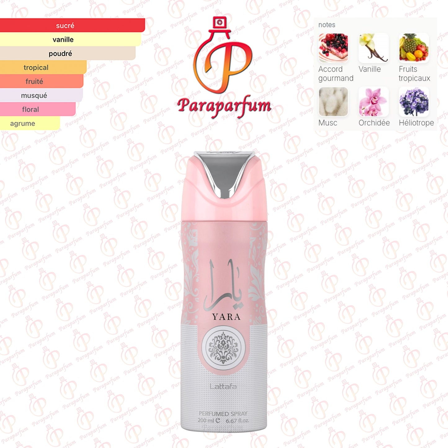 Déodorant Yara Lattafa 200ml