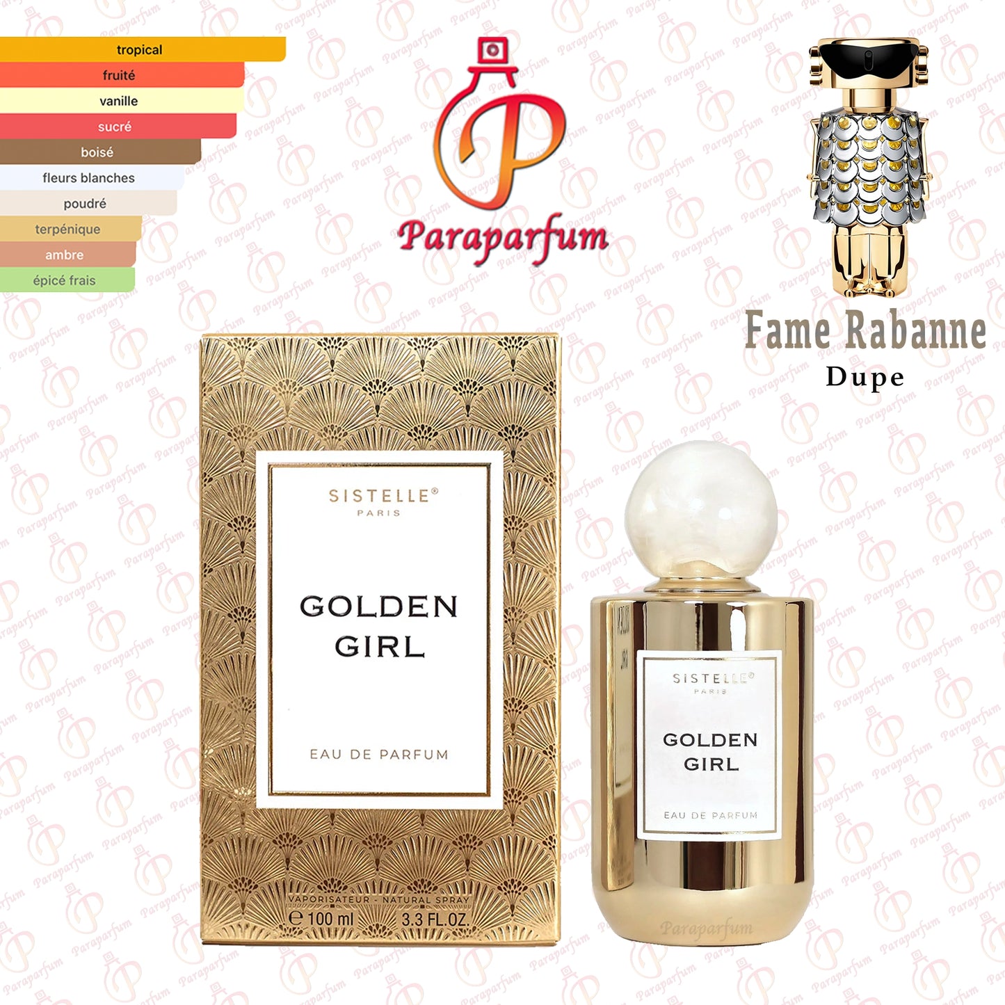 Golden Girl Sistelle Paris 100ml