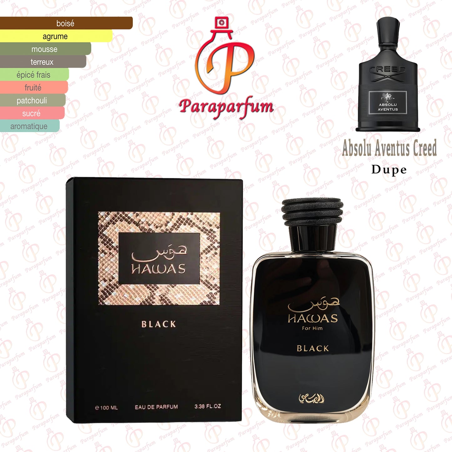 Hawas Black Rasasi 100ml