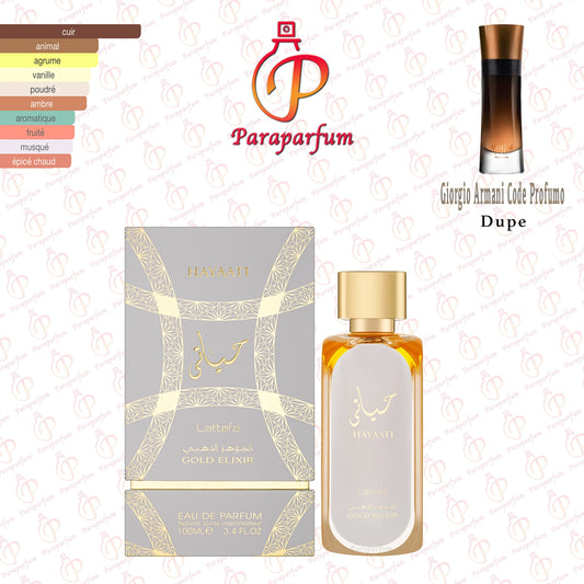 Hayaati Gold Elixir Lattafa 100ml