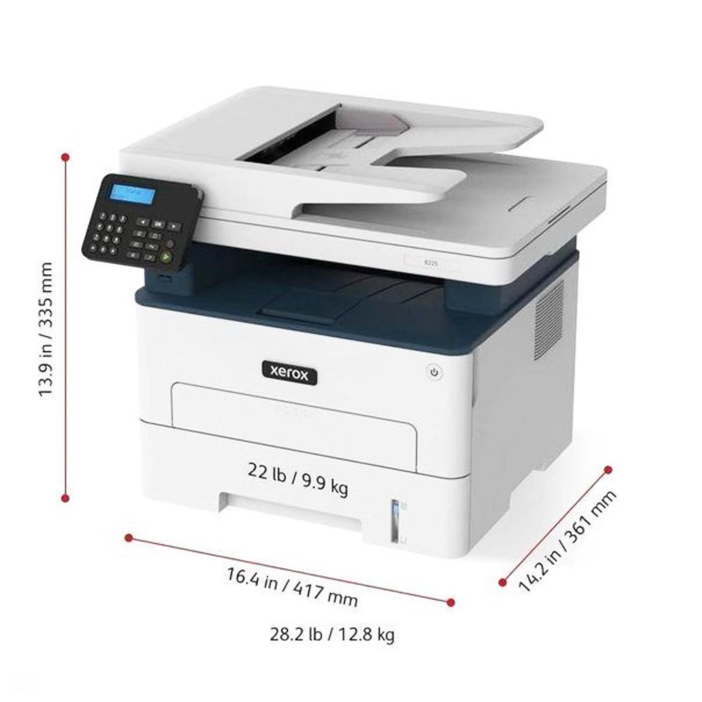 Imprimante Xerox Multifonction B225 Laser Noir et Blanc WiFi