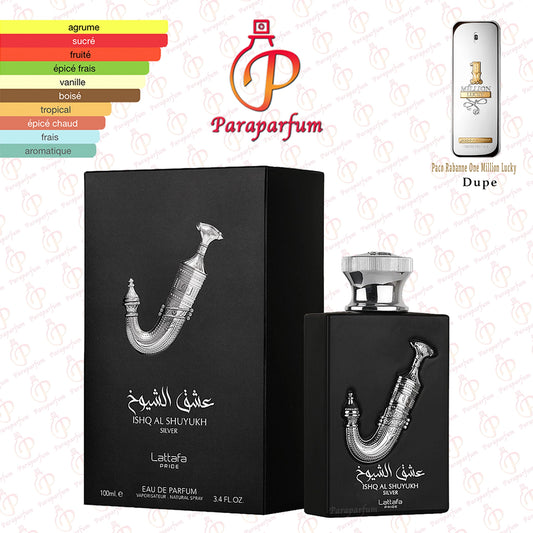 Ishq Al Shuyukh Silver Lattafa 100ml