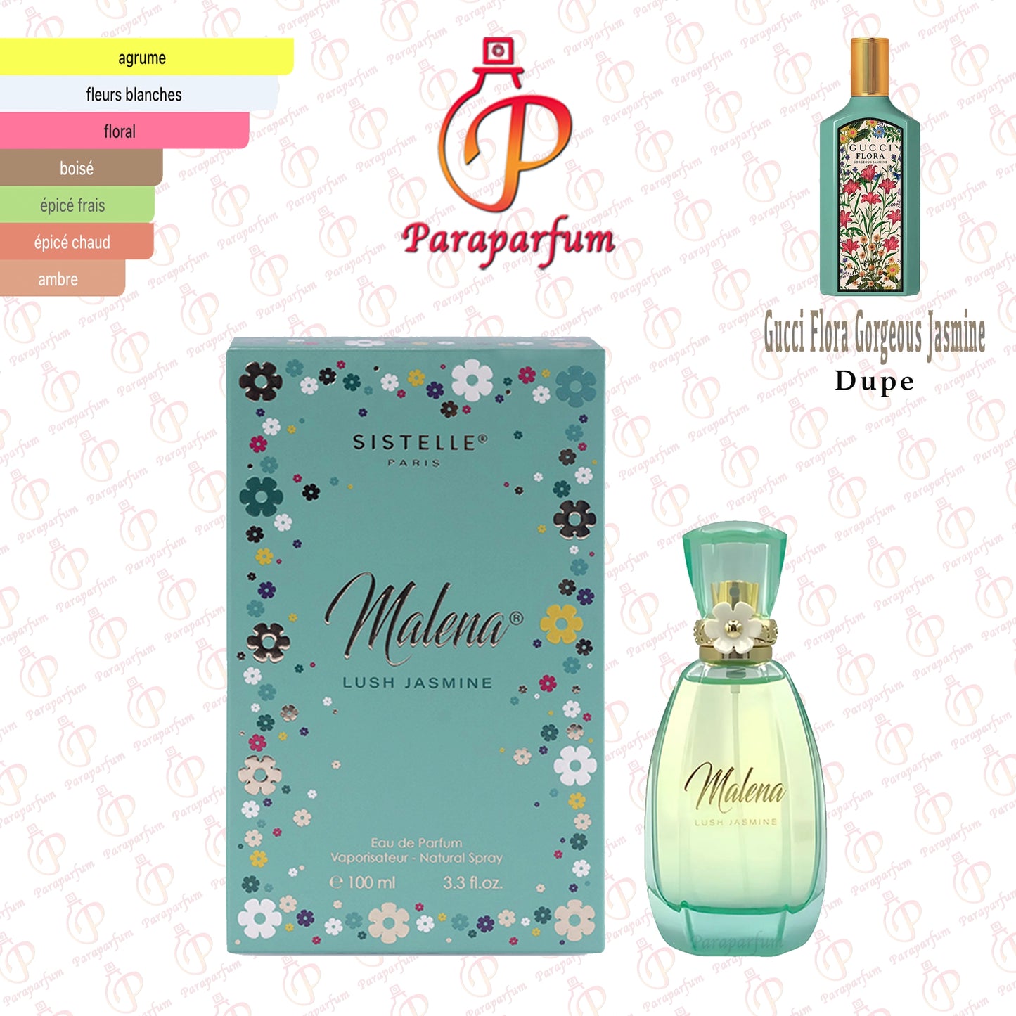 Malena Lush Jasmine Sistelle Paris 100ml