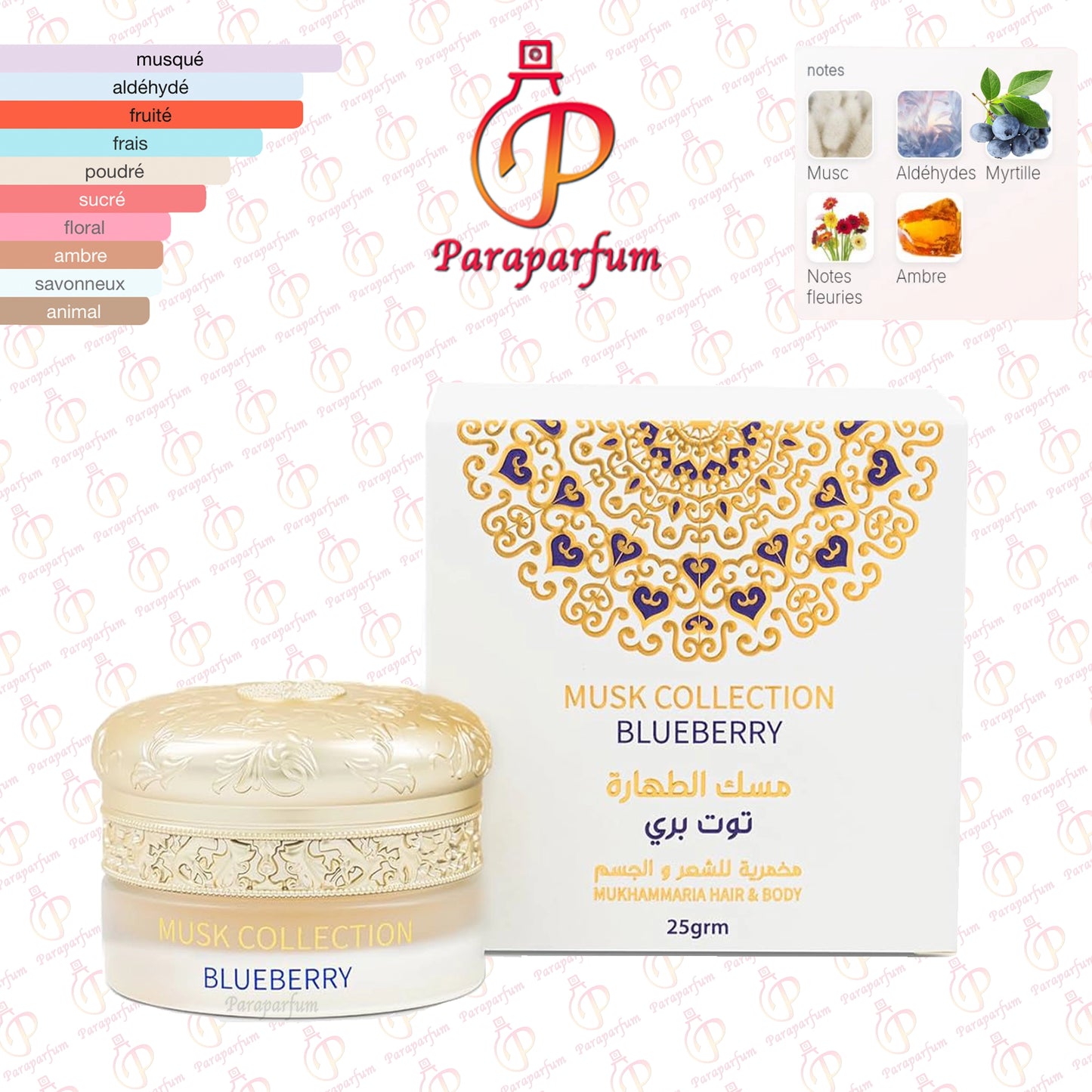 Mukhammaria Musk Collection Blueberry Gulf Orchid 25g