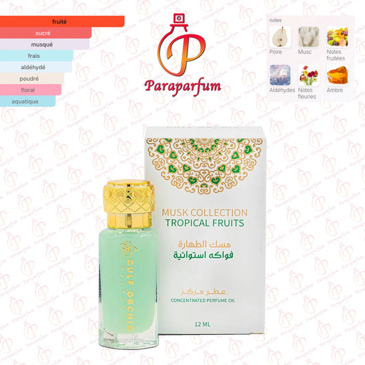 Musk Collection Tropical Fruits Concentrated Perfumed Oil 12ml