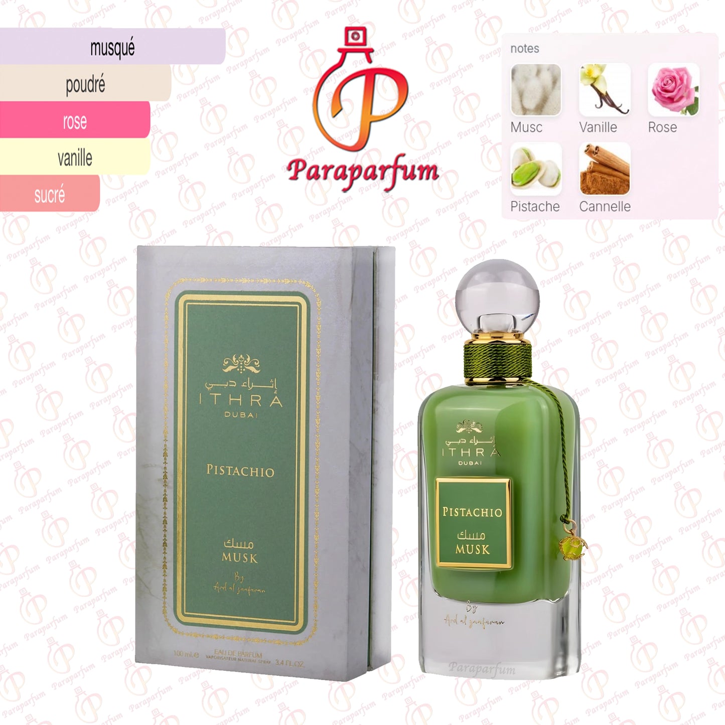 Musk Pistachio Ithra Dubai Ard Al Zaafaran 100ml