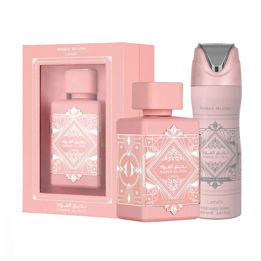 Pack Badee Al Oud Noble Blush Lattafa Eau de parfum + Déodorant 200ml