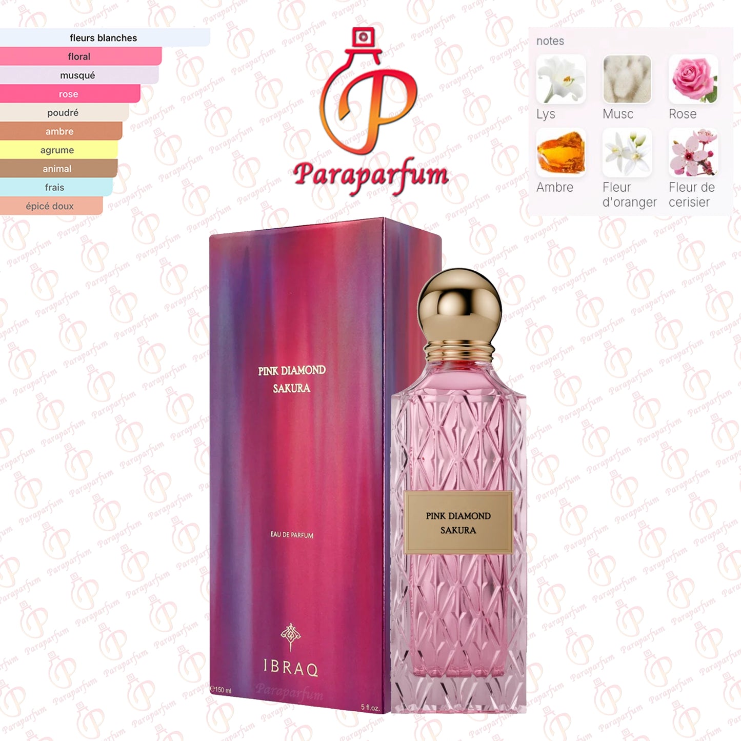 Pink Diamond Sakura Ibraheem AlQurashi 150ml