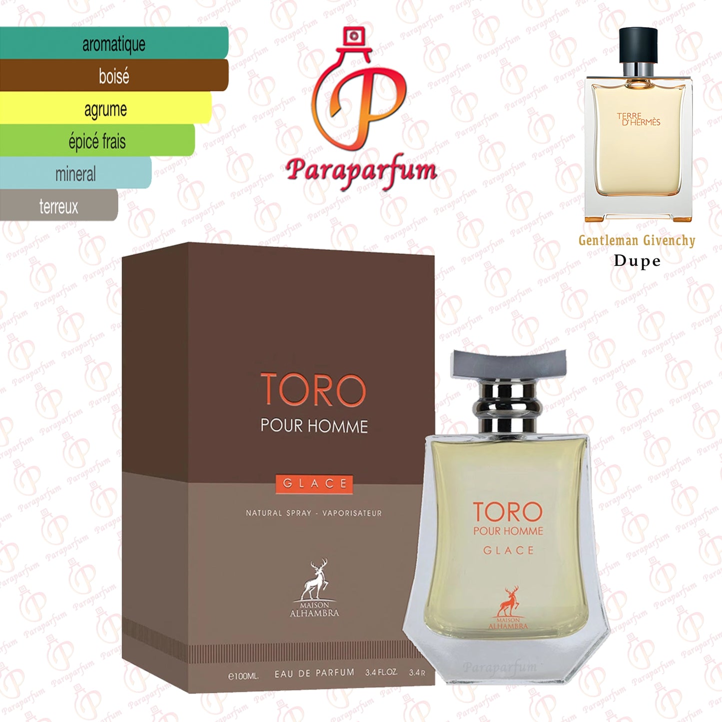 Toro Pour Homme Glace Maison Alhambra 100ml