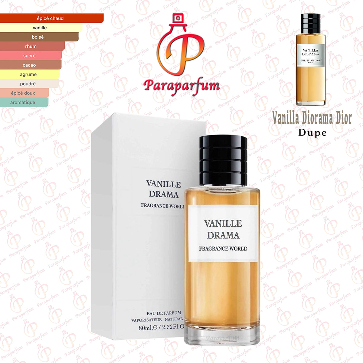 Vanille Drama Fragrance World 80ml