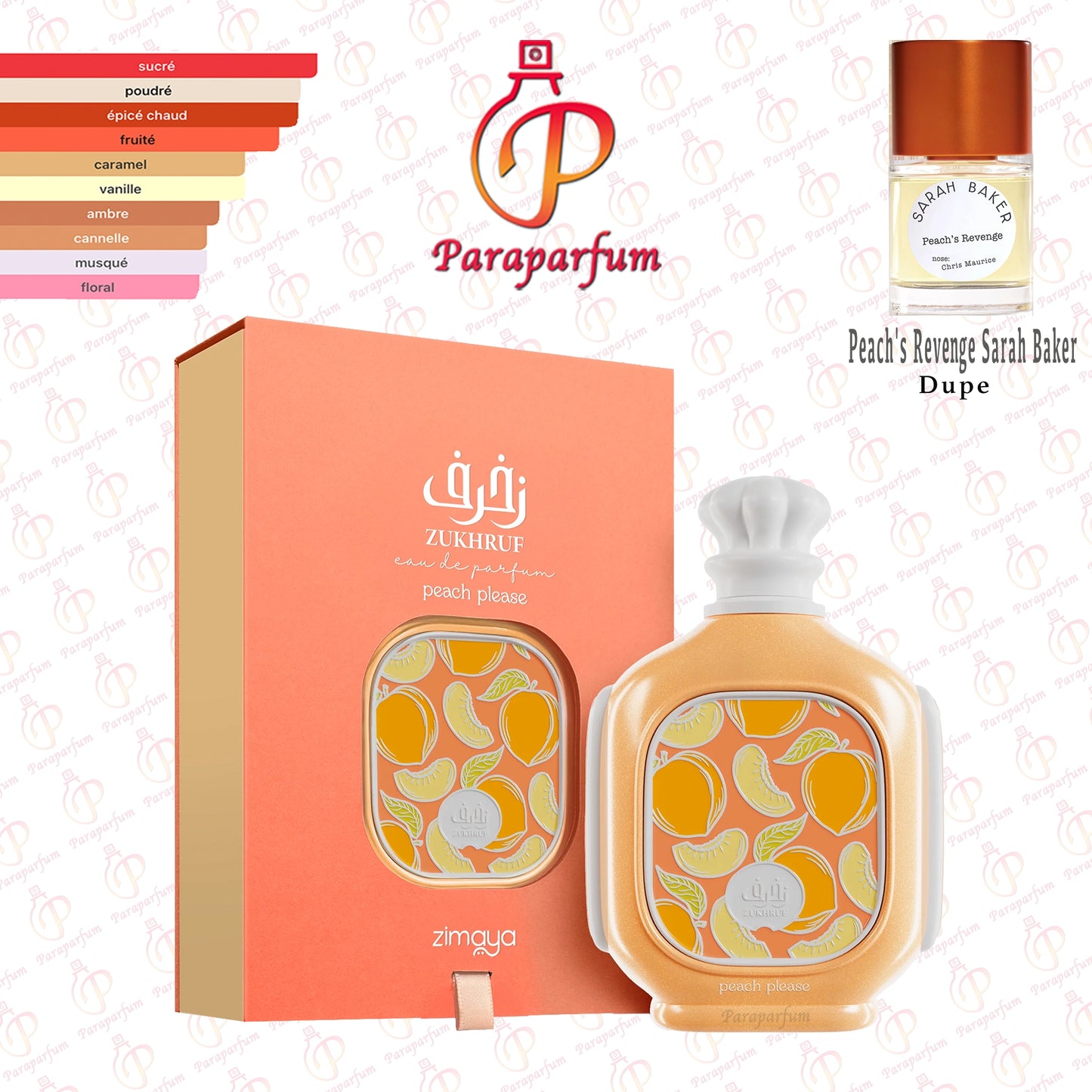 Zukhruf Peach Please Zimaya 100ml