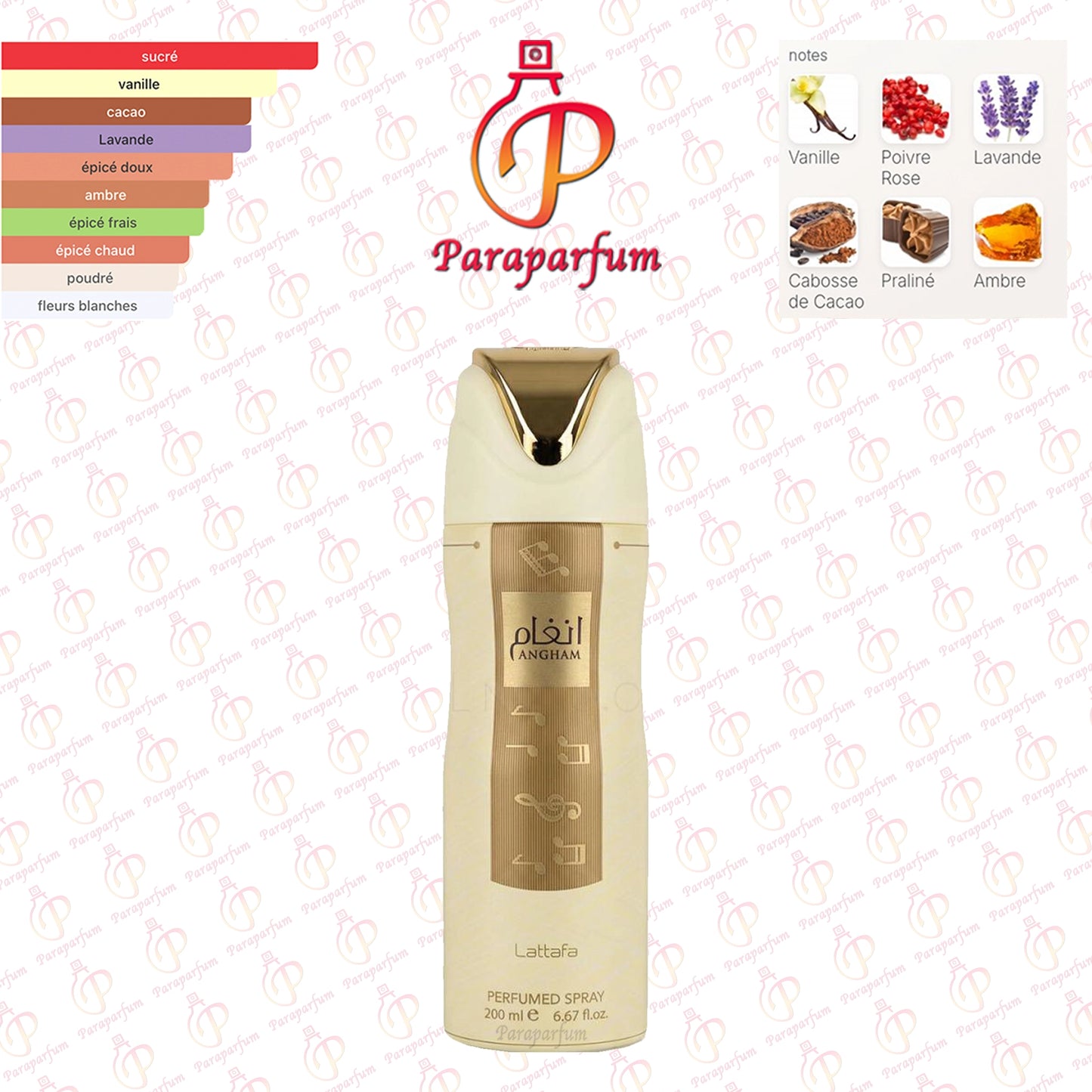 Déodorant Angham Lattafa 200ml