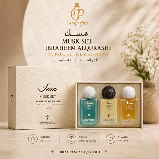 Musk Set Ibraheem AlQurashi (Al Fajr, Al Leil & Al Chems) 3 x 10ml