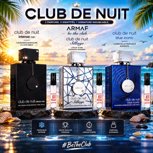 Pack Club de Nuit Armaf (Intense Man, Sillage & Blue Iconic) 10ml
