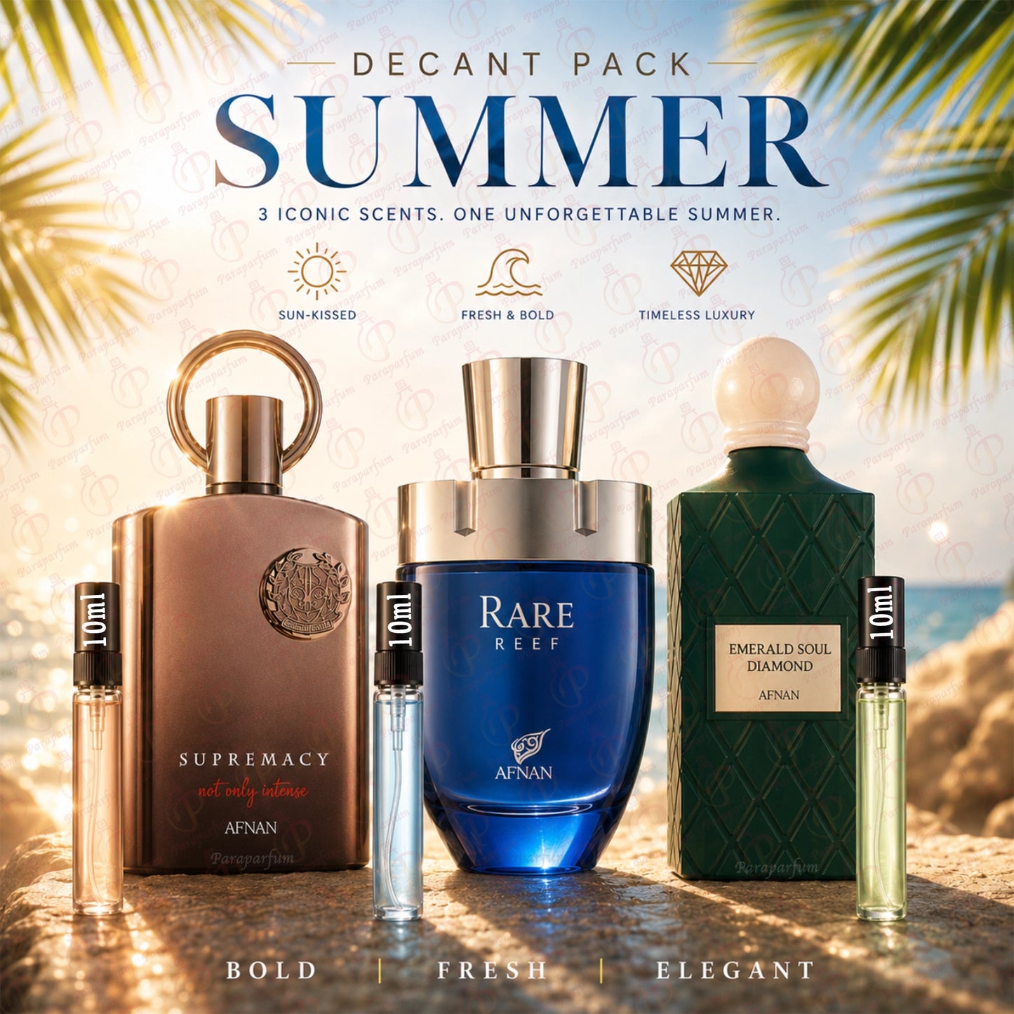 Pack summer (Supremacy Not Only Intense, Emerald Soul Diamond & Rare) 10ml