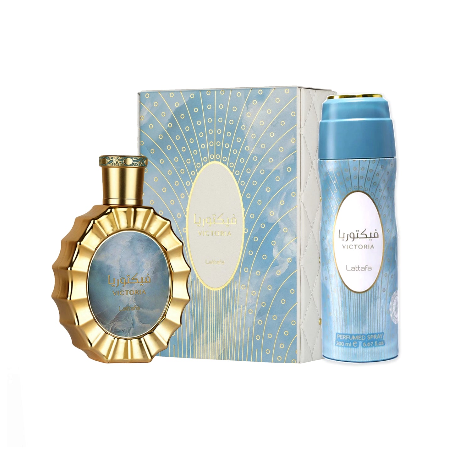 Pack Victoria Lattafa Eau de parfum + Déodorant 200ml